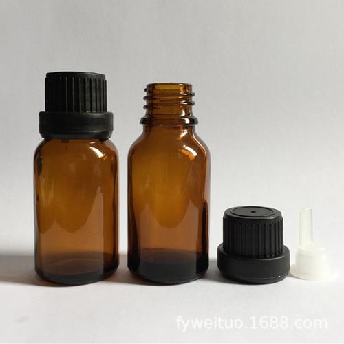 15ml茶色玻璃瓶配滴塞 精油分裝瓶 diy瓶
