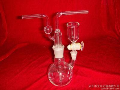 供應(yīng)SO3定硫儀雙口反應(yīng)瓶實驗室玻璃儀器